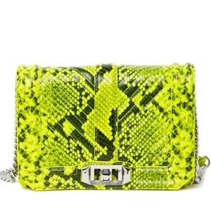 Chevron Quilted Snake Print Crossbody Bag by REBECCA MINKOFF NWTs